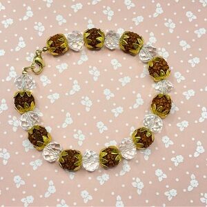 RUDRAKSHA Tulsi Beads & Crystal Bracelet